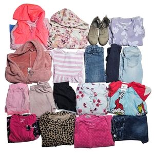 Girls 2T Mixed Seasons Six Pound Mystery Box Lot Shorts Jacket Pants Pjs Jeans